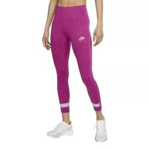 Nike Women's XS Dri-Fit Air High-Rise Tight Fit Running Leggings Magenta Workout